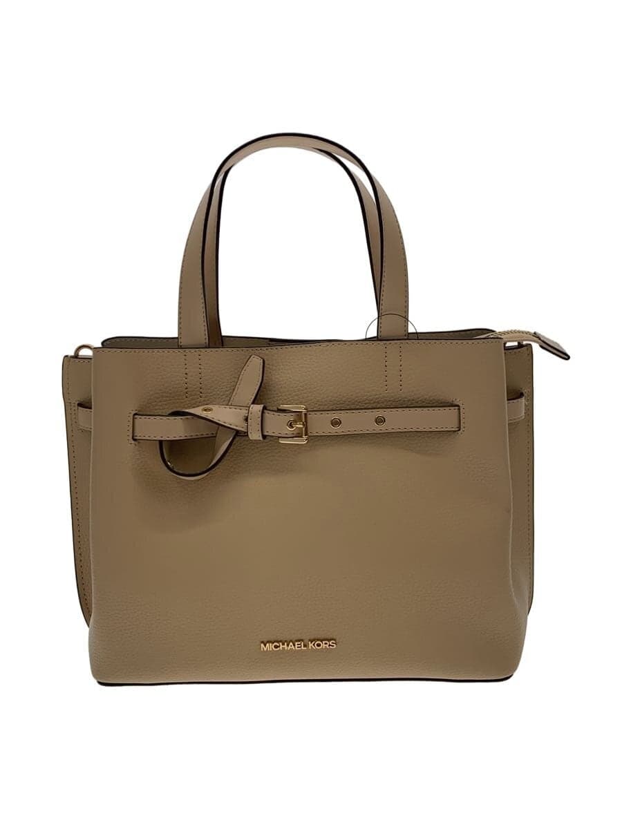 MICHAEL KORS Handbag Leather CRM Solid NB-2101