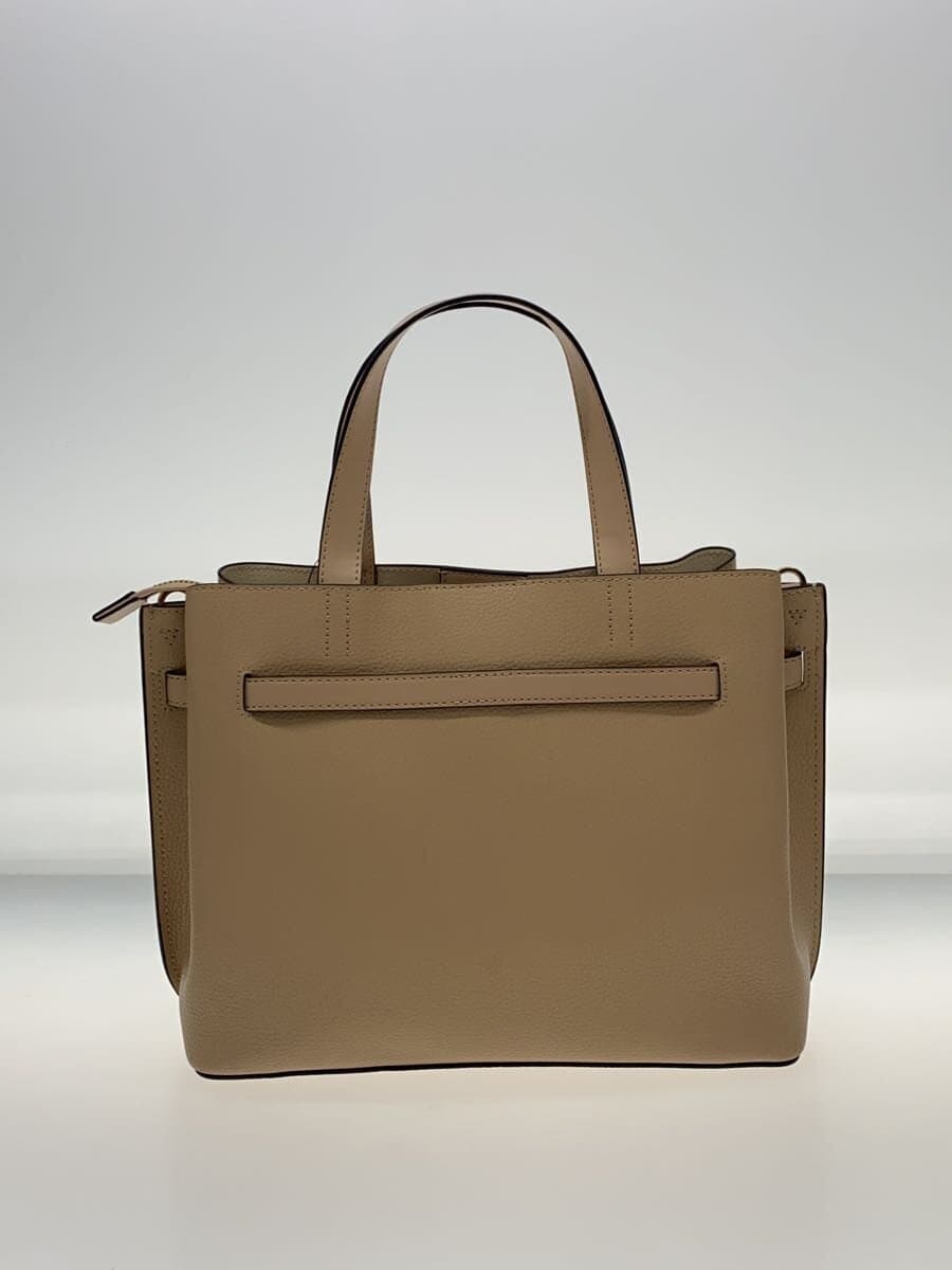 MICHAEL KORS Handbag Leather CRM Solid NB-2101 3