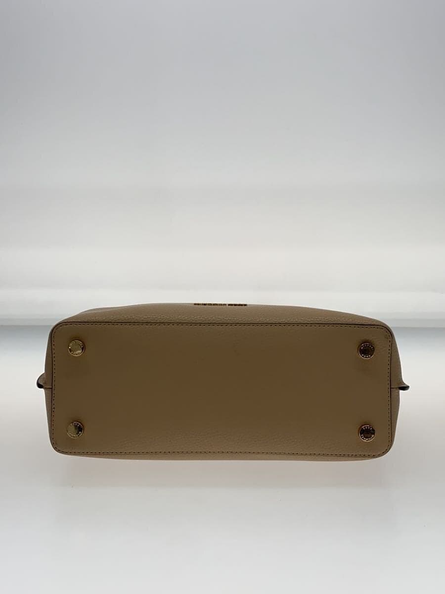 MICHAEL KORS Handbag Leather CRM Solid NB-2101 4