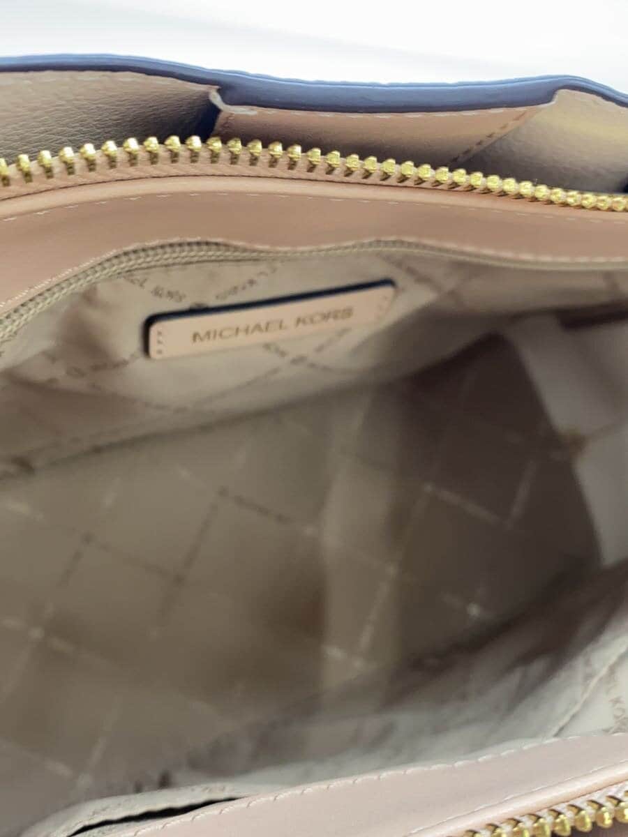 MICHAEL KORS Handbag Leather CRM Solid NB-2101 6