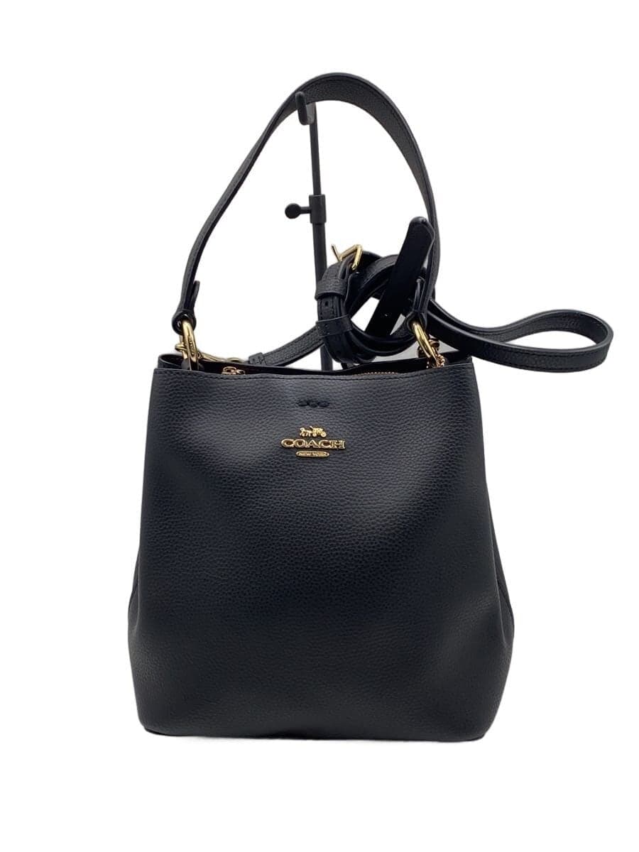 COACH Small Town Bucket Bag_Black Leather BLK