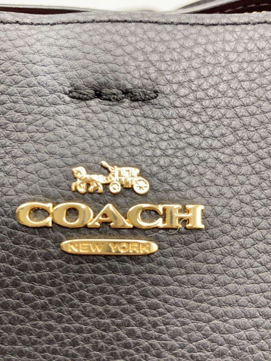 COACH Small Town Bucket Bag_Black Leather BLK 5