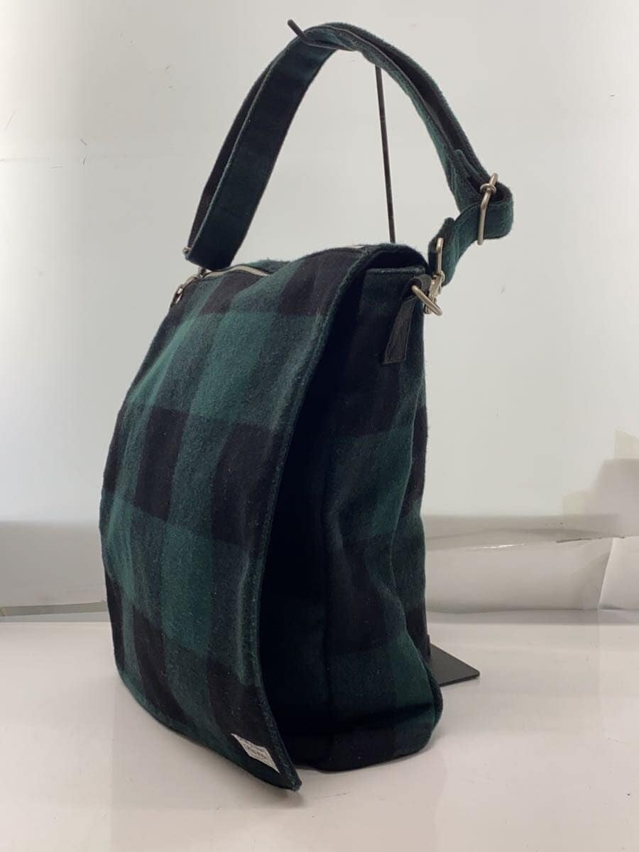 PORTER shoulder bag cotton GRN check 2