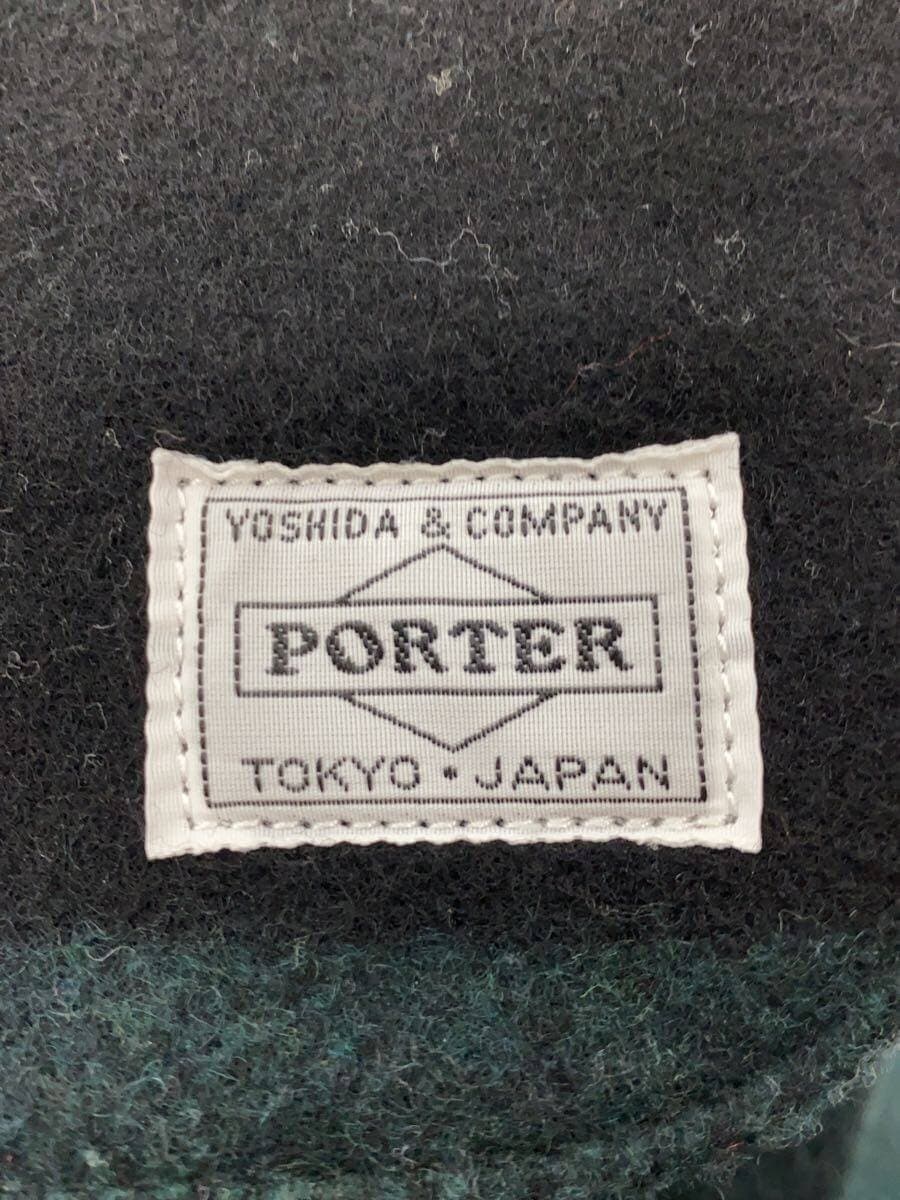 PORTER shoulder bag cotton GRN check 5