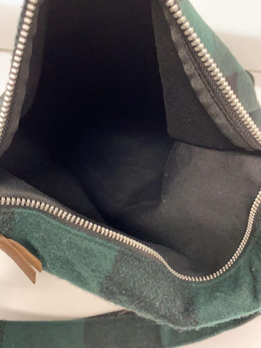 PORTER shoulder bag cotton GRN check 8