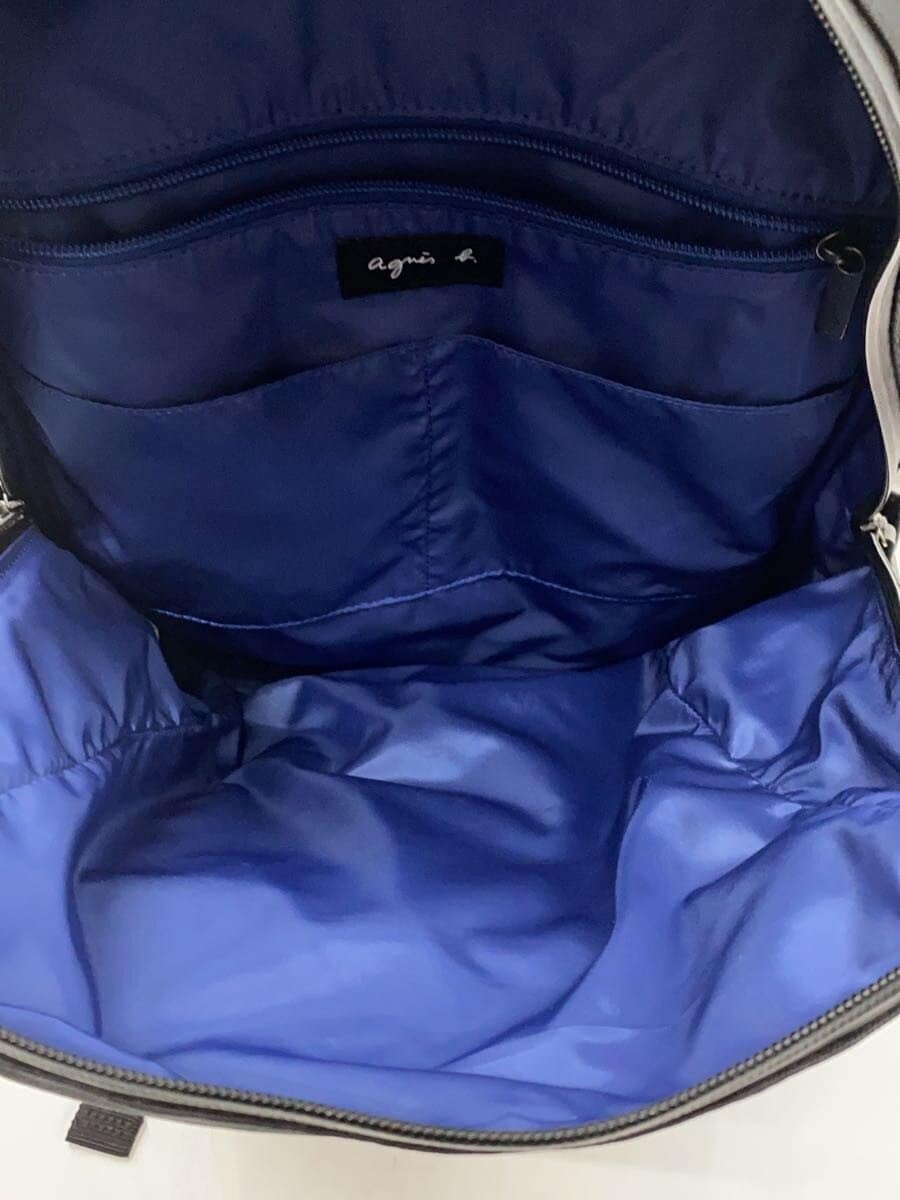 agnes b VOYAGE backpack nylon black MH02B-05 7