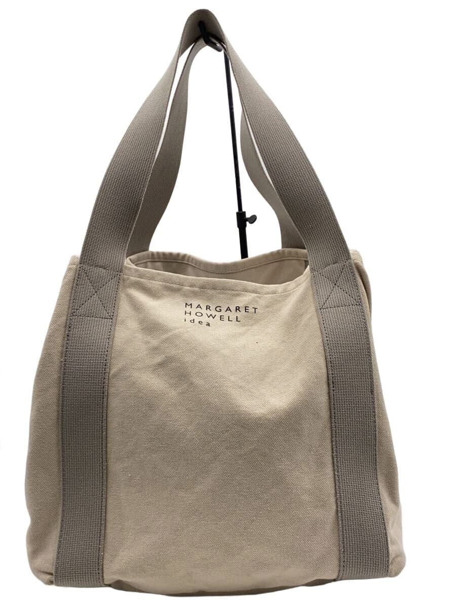 MARGARET HOWELL Handbag Canvas CRM Solid