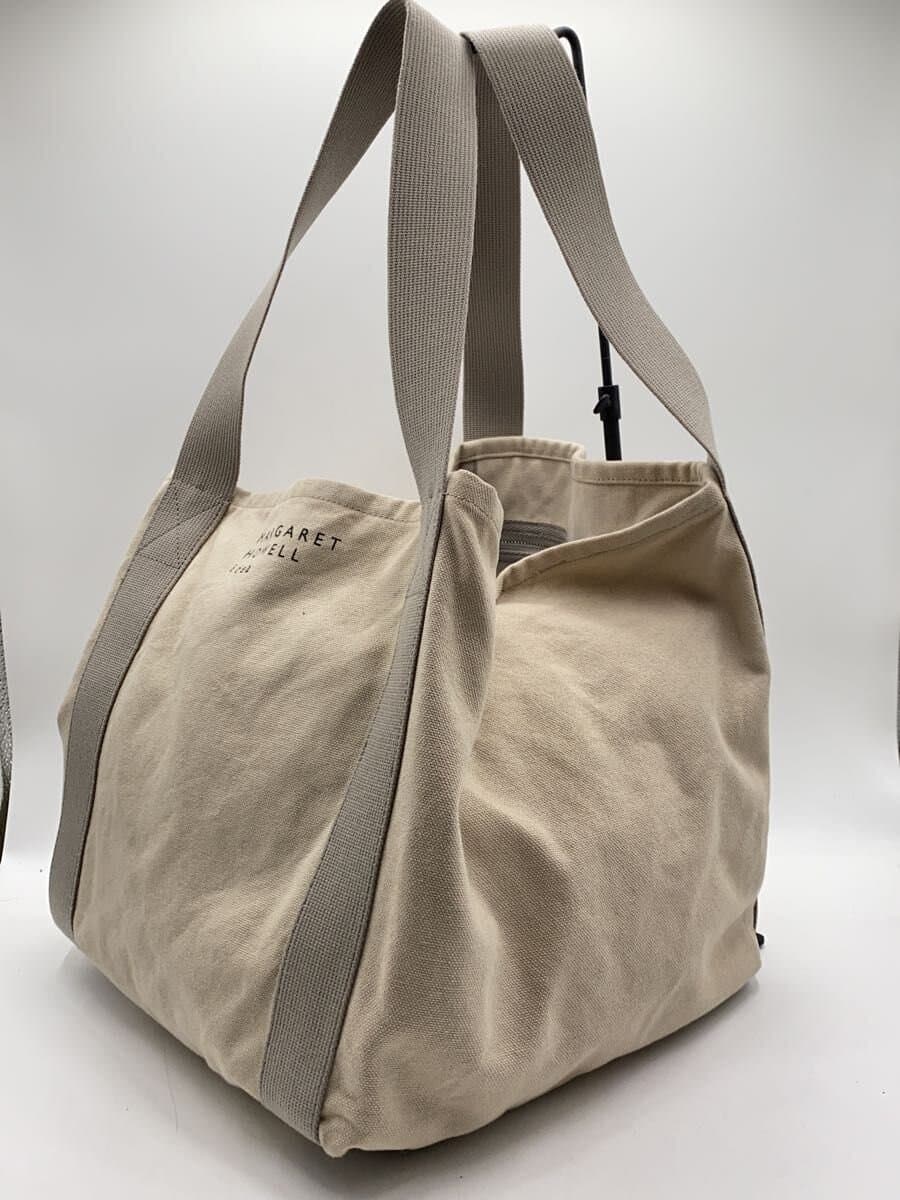 MARGARET HOWELL Handbag Canvas CRM Solid 2