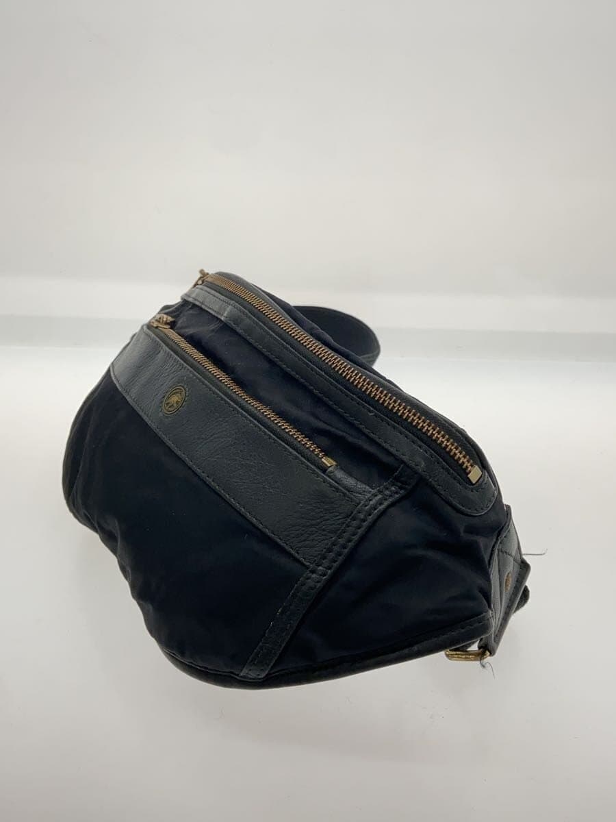 HUNTING WORLD Shoulder Bag Leather Black Solid 2