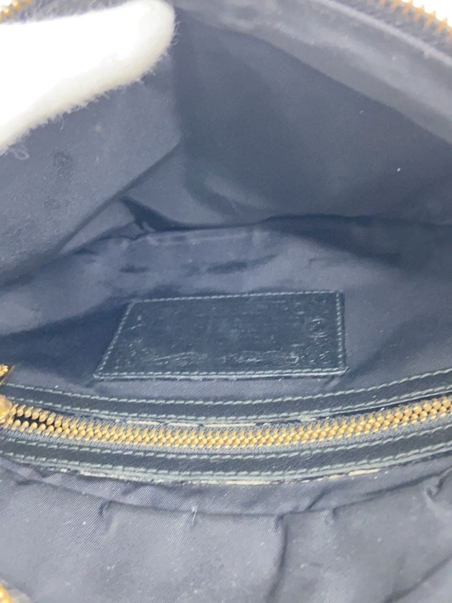 HUNTING WORLD Shoulder Bag Leather Black Solid 6