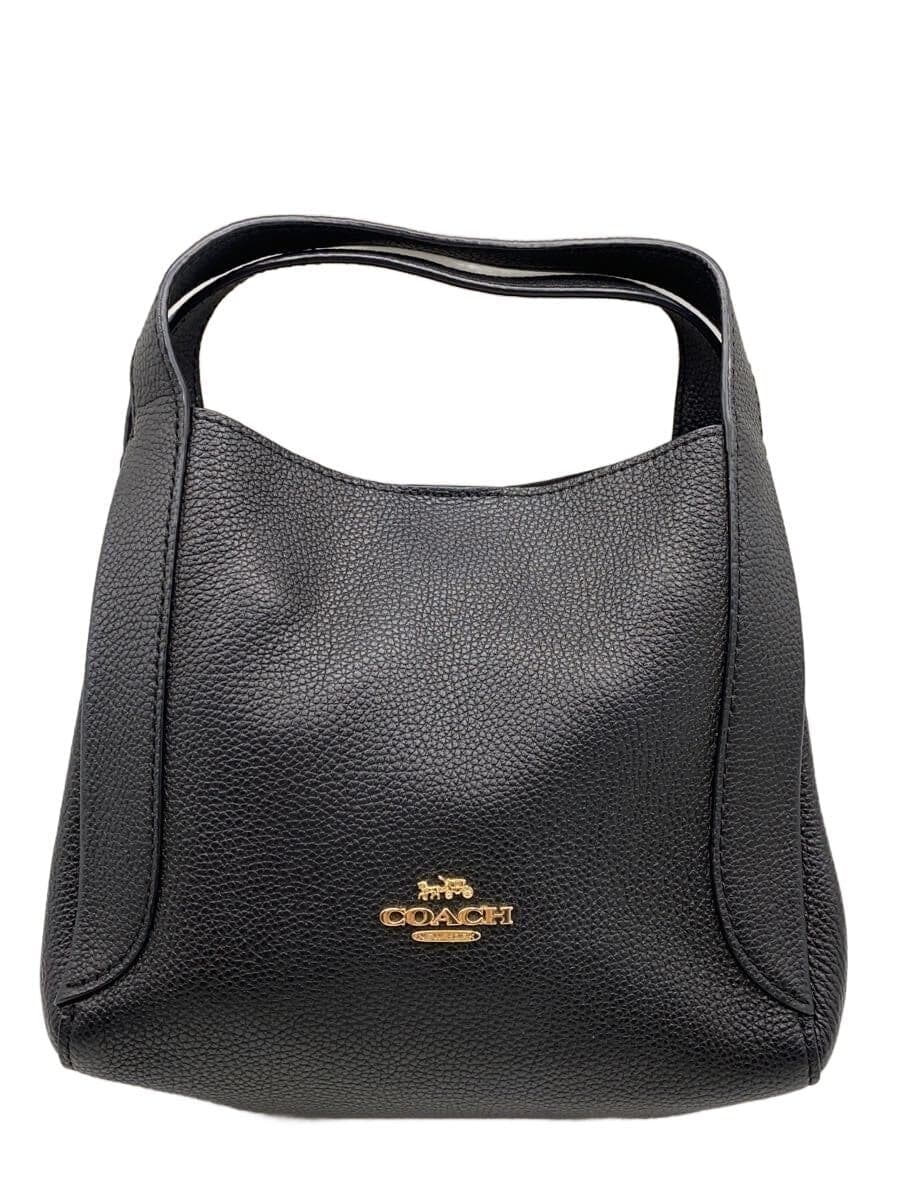 COACH Handbag Leather Black 78800