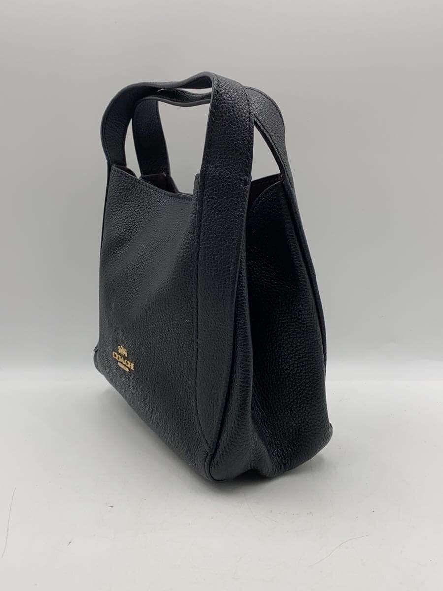 COACH Handbag Leather Black 78800 2