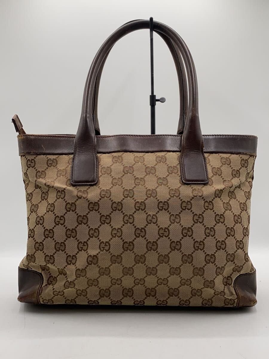GUCCI Handbag Canvas BRW All-over Print 33890 214397 3
