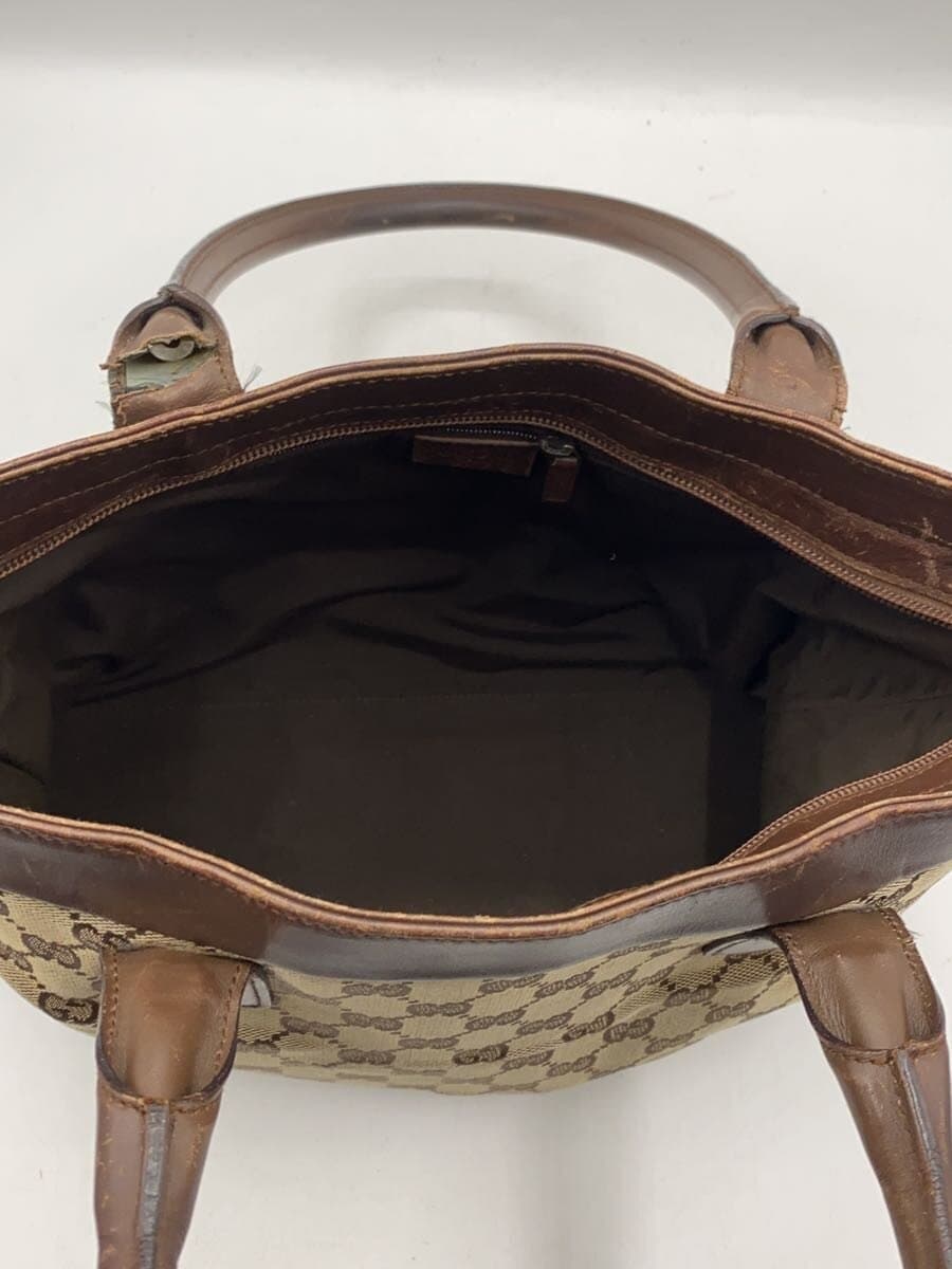 GUCCI Handbag Canvas BRW All-over Print 33890 214397 6