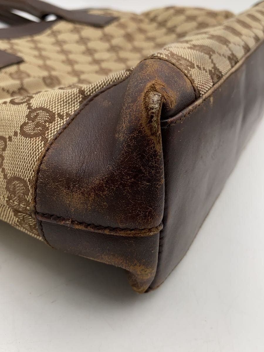 GUCCI Handbag Canvas BRW All-over Print 33890 214397 9