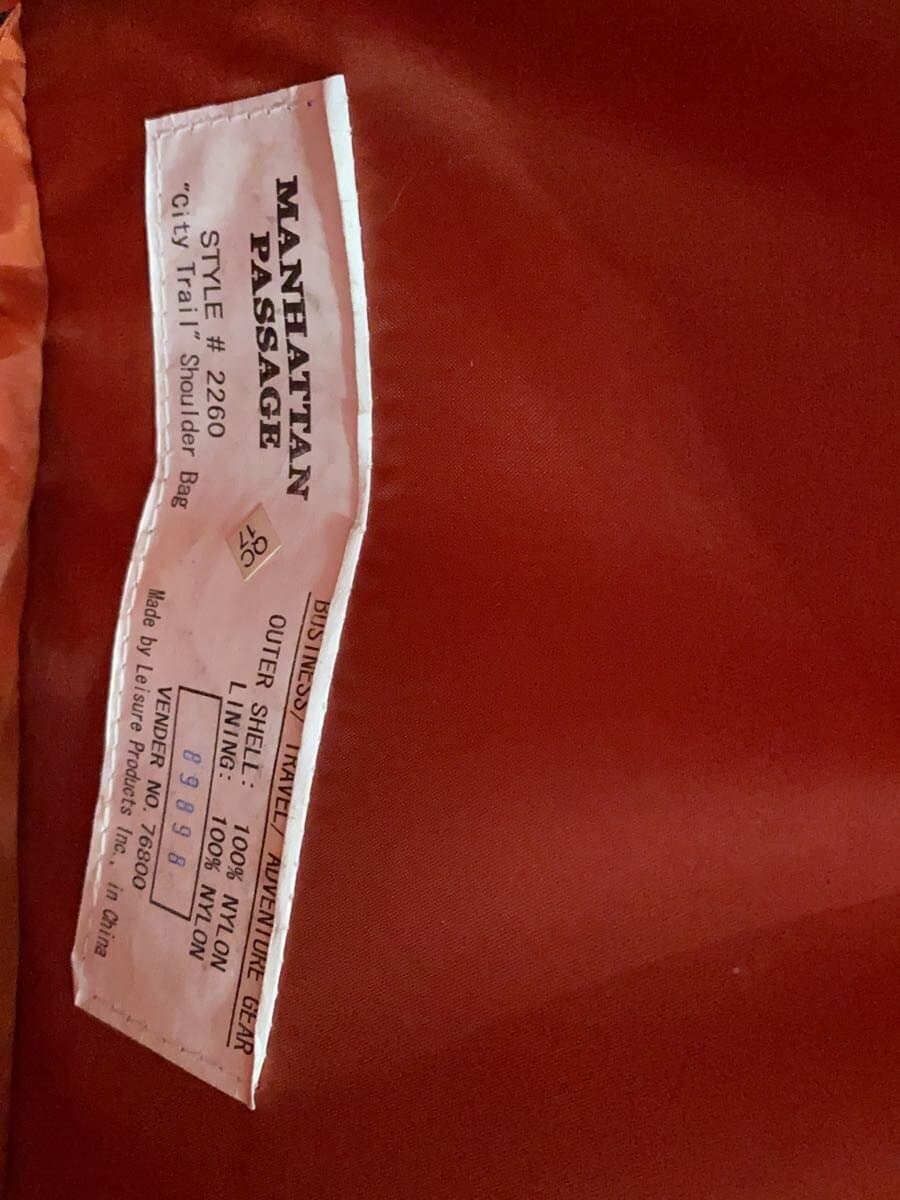 ManhattanPassage Shoulder Bag Nylon Black Solid Color 7