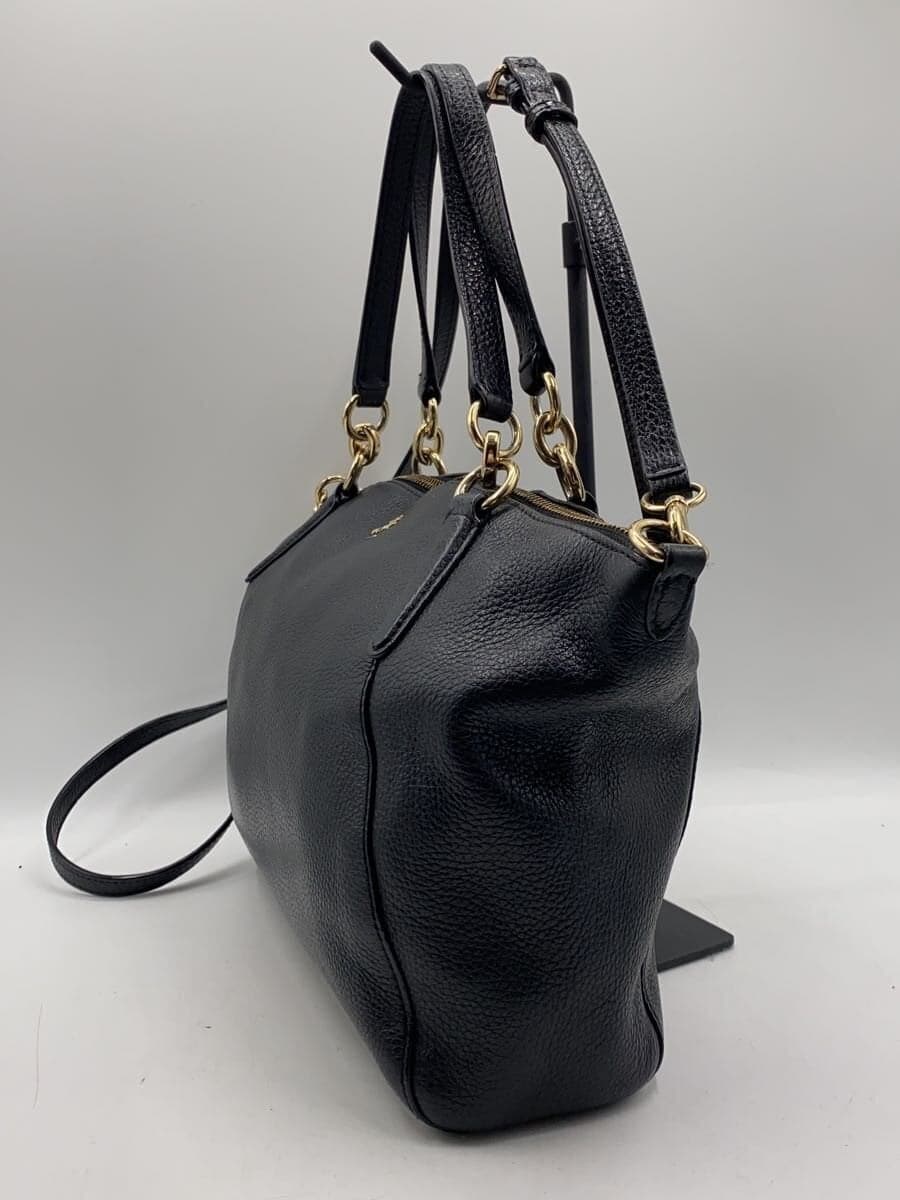 COACH Shoulder Bag Leather Black Solid Color F28993 2