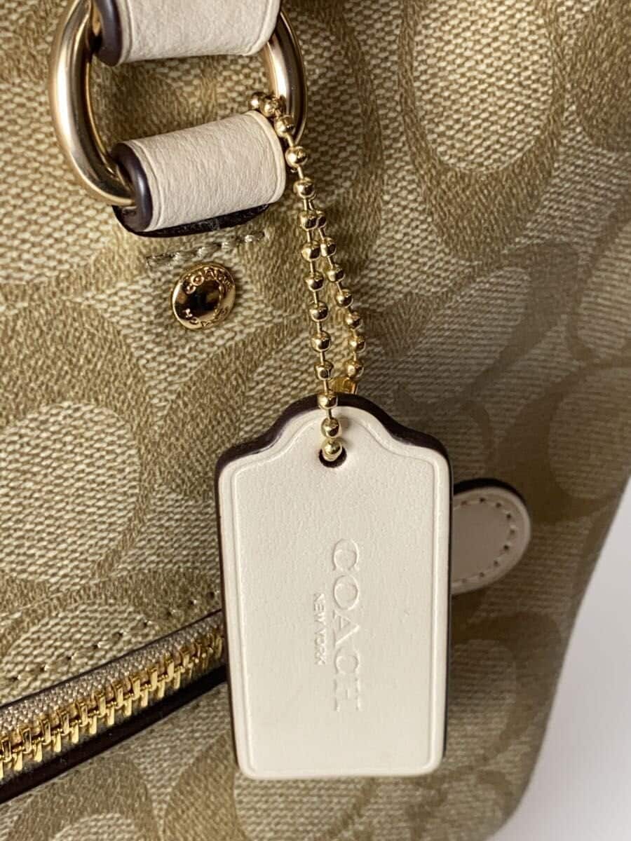 COACH Tote Bag BEG All Over Pattern 9
