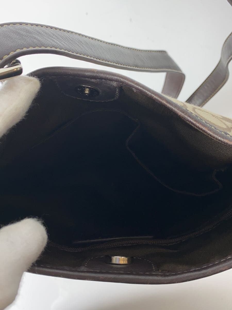 COACH Shoulder Bag Canvas BEG All Over Pattern F12992 6