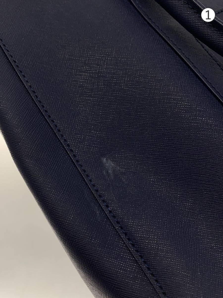 agnes b VOYAGE Handbag NVY Solid CR11S-06 7