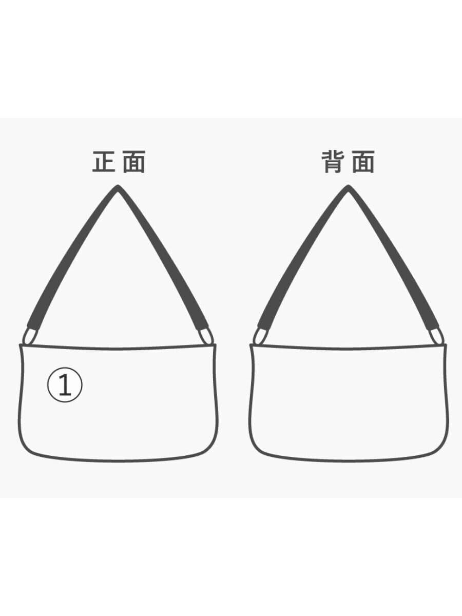 agnes b VOYAGE Handbag NVY Solid CR11S-06 8