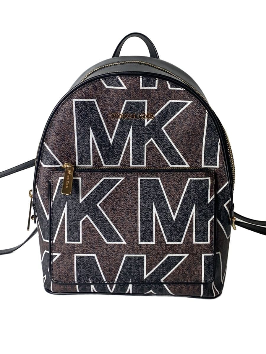 MICHAEL KORS Backpack Leather BRW All Over Pattern 35H1G4AB2V