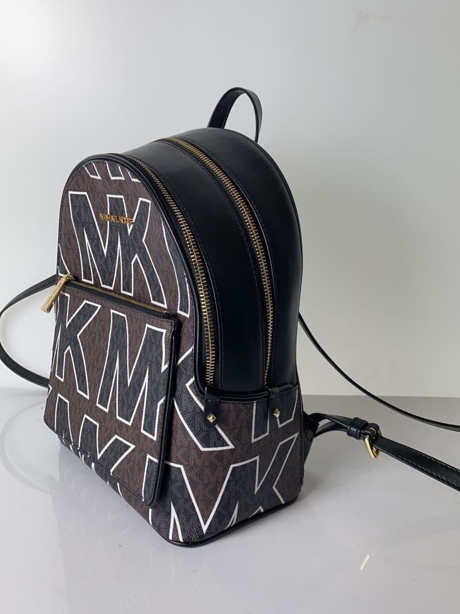 MICHAEL KORS Backpack Leather BRW All Over Pattern 35H1G4AB2V 2