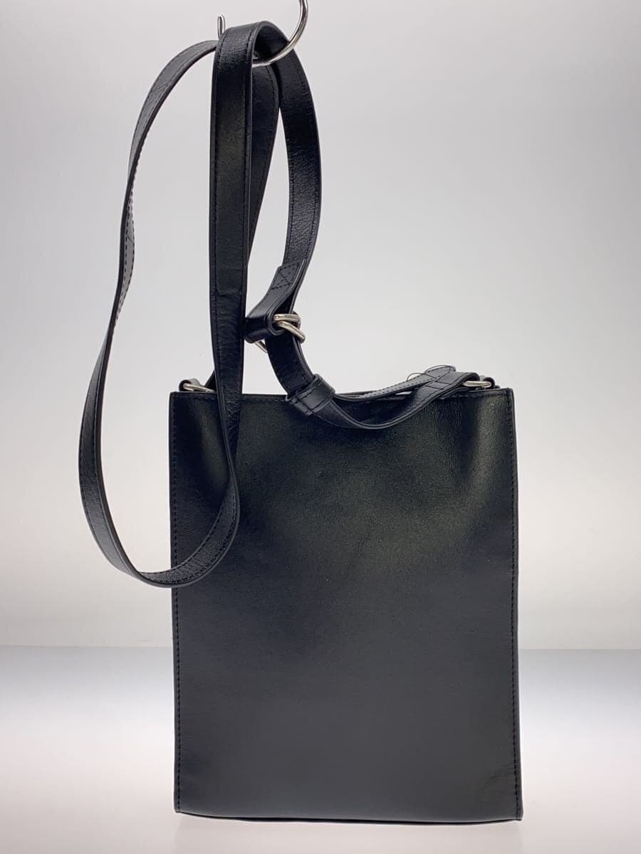 SOPHNET. Shoulder Bag Leather Black Plain 3