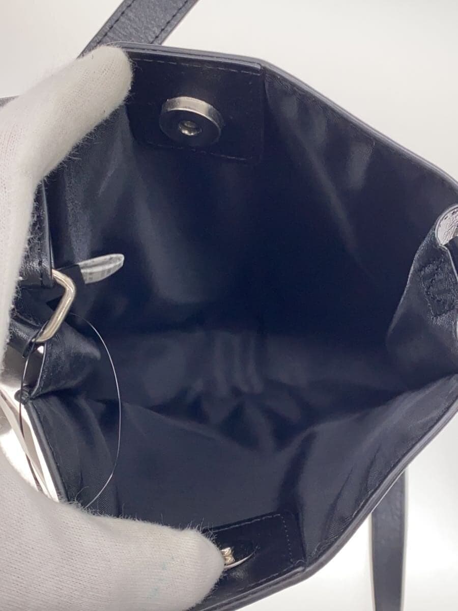 SOPHNET. Shoulder Bag Leather Black Plain 6