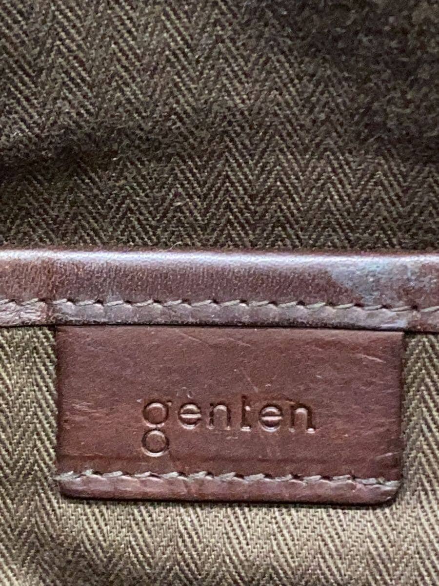 GENTEN Shoulder Bag Leather BLK 5