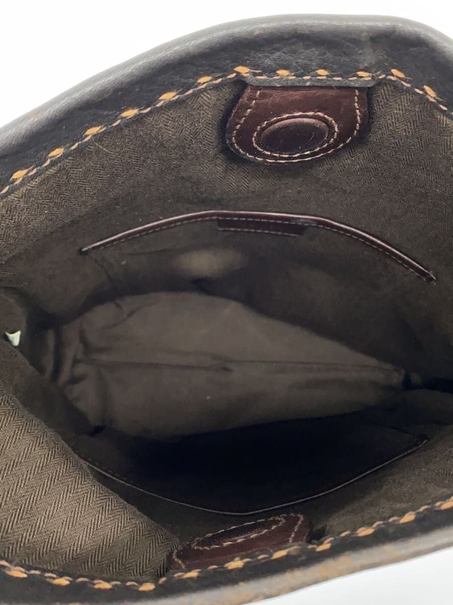 GENTEN Shoulder Bag Leather BLK 6