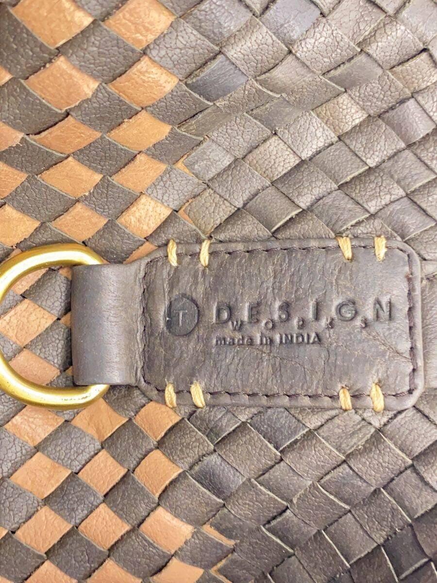 DESIGNWORKS bag leather BRW plain 5