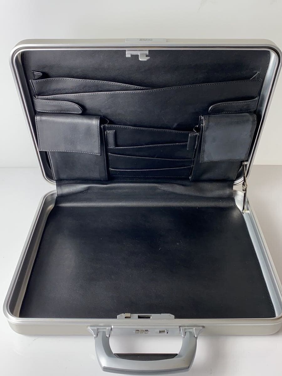 ZERO HALLIBURTON Attache Case SLV Solid S3L-SI 6