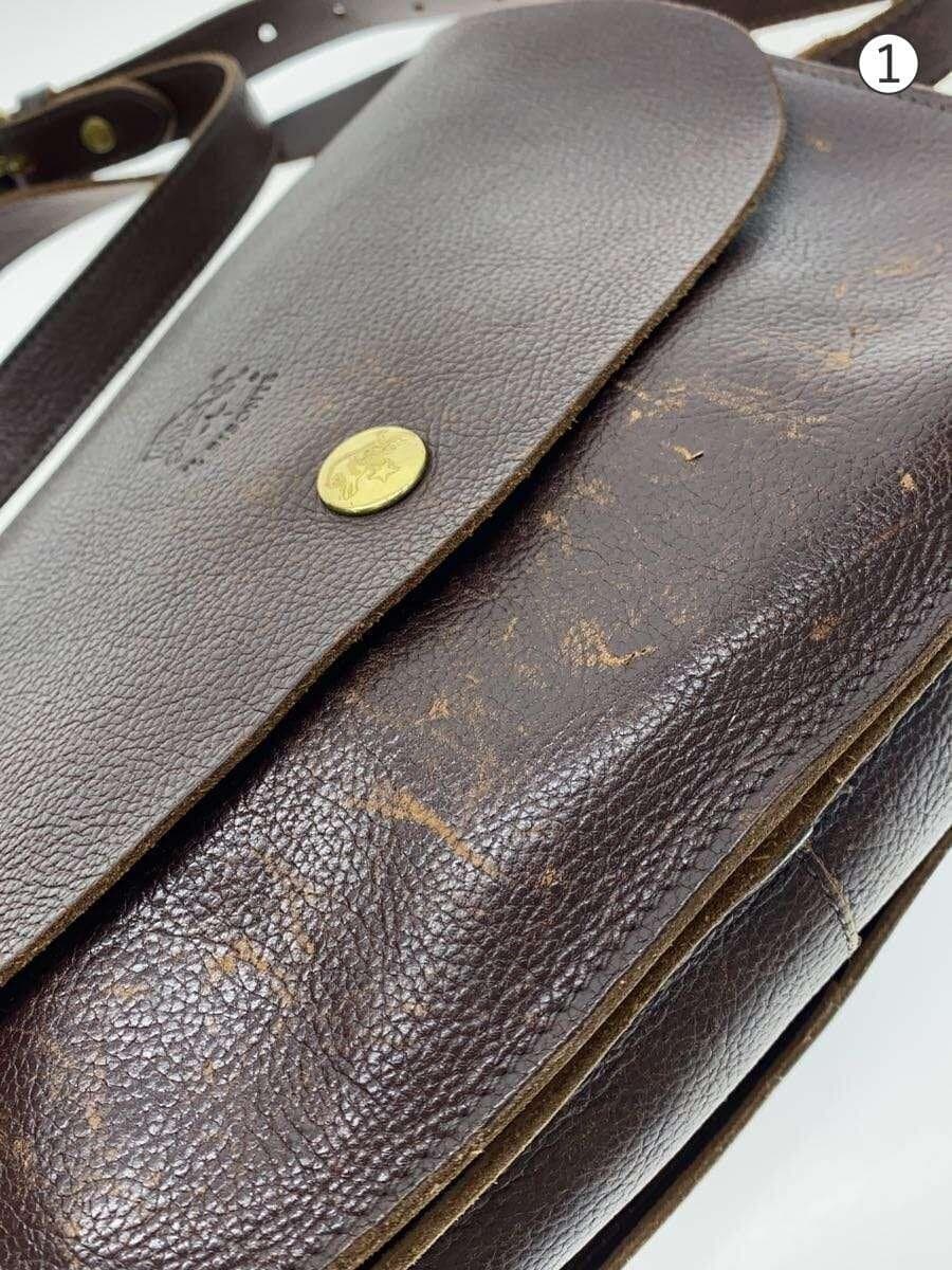 IL BISONTE Shoulder Bag Leather BRW 7