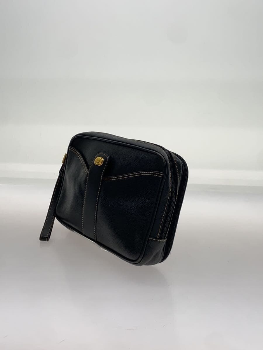 dunhill Second Bag Leather BLK Solid 2