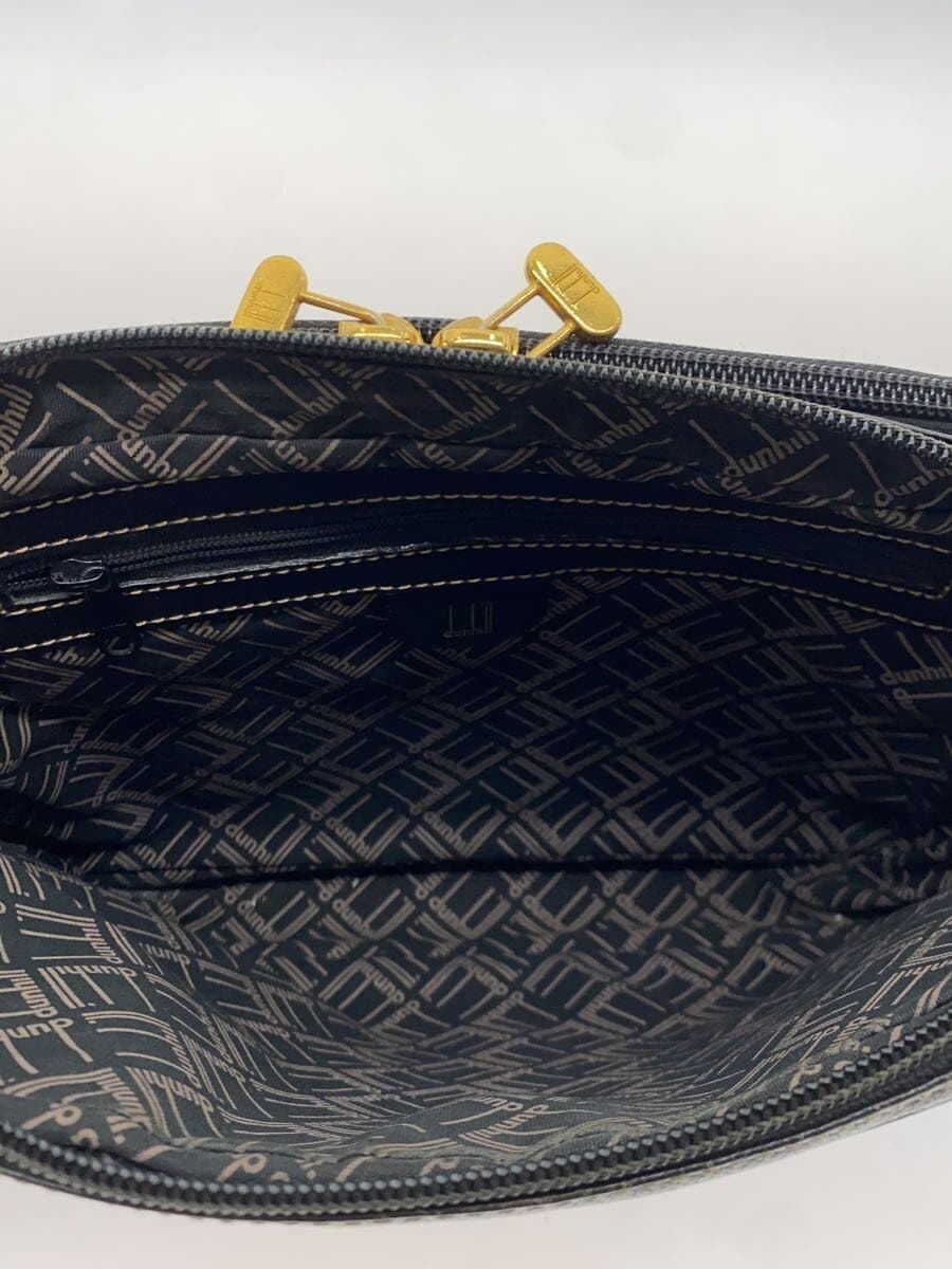 dunhill Second Bag Leather BLK Solid 6