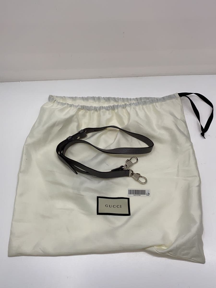 GUCCI Small Top Handle Bag Zumi Leather GRY 569712 1B90X 1275 7