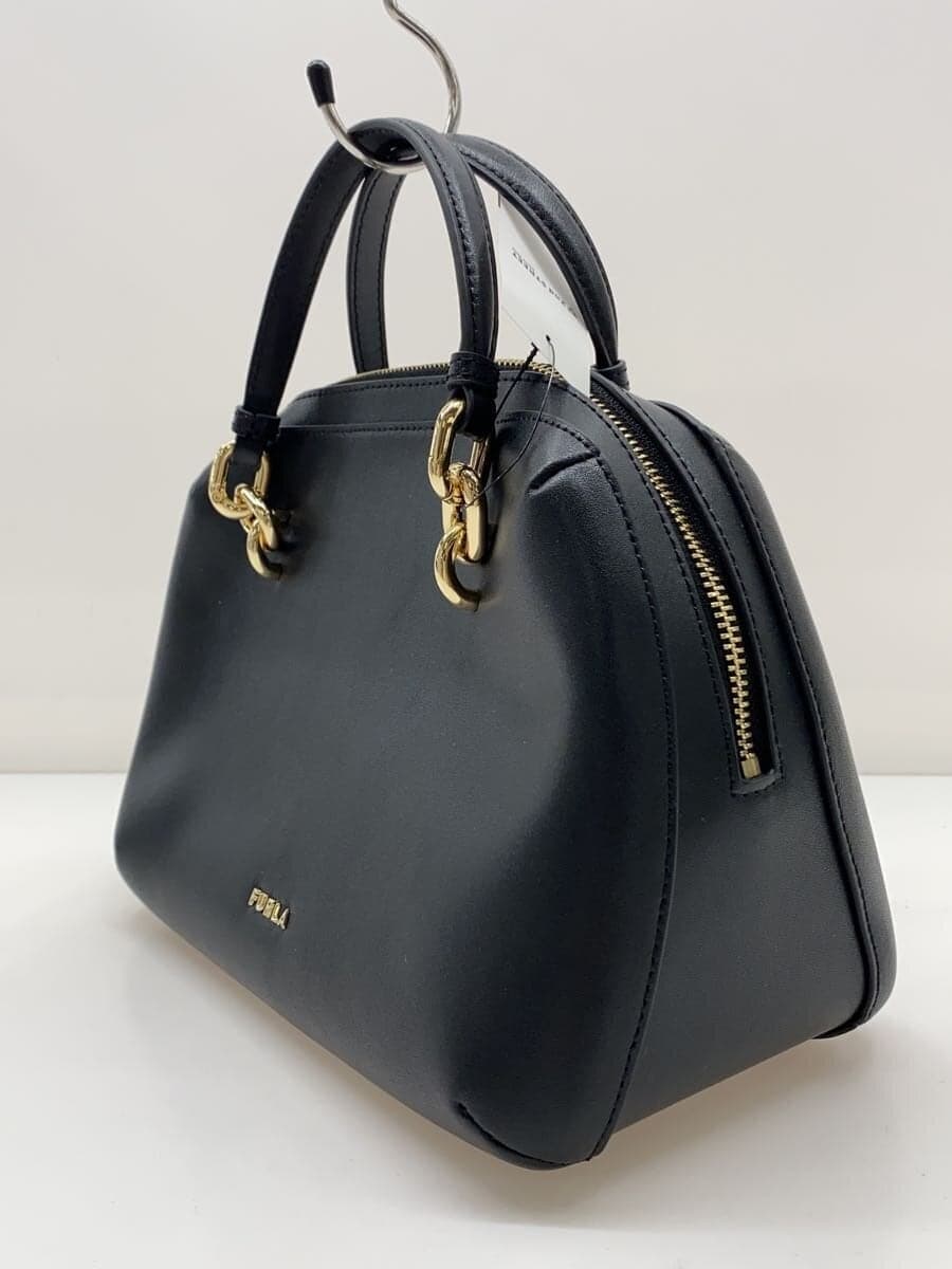 FURLA shoulder bag -- BLK plain 2