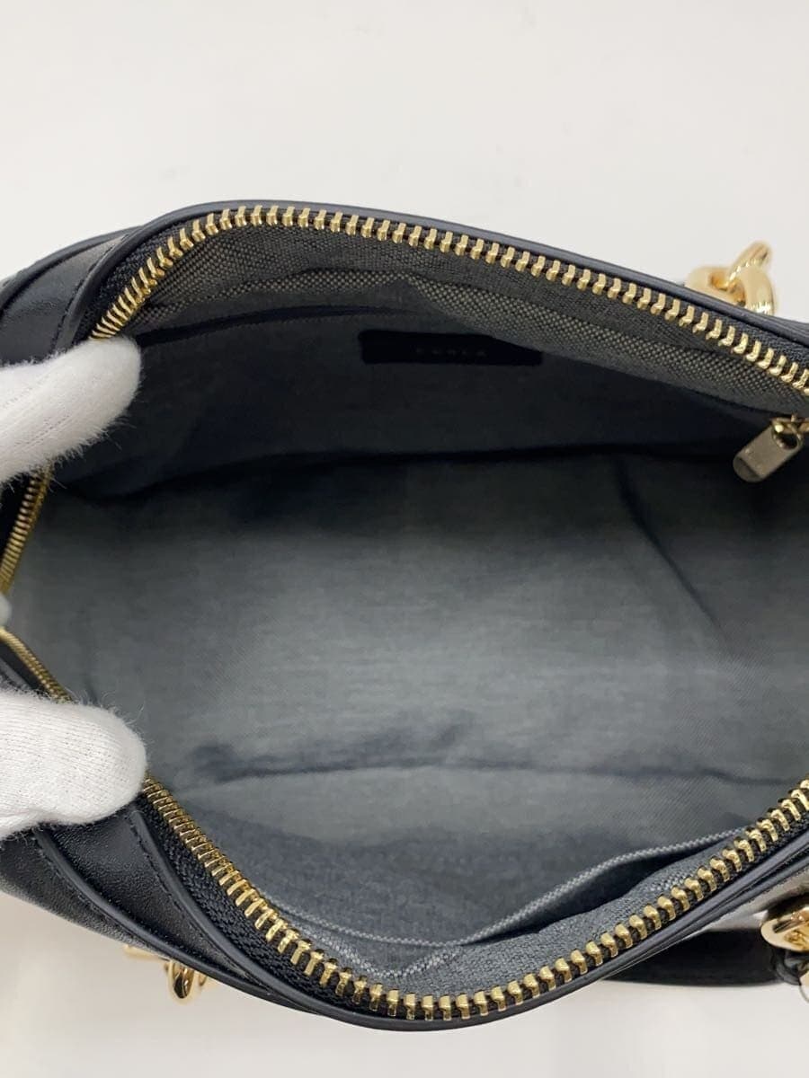 FURLA shoulder bag -- BLK plain 6