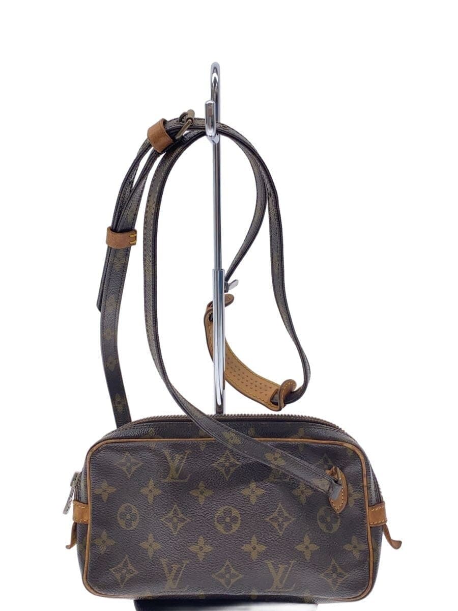 LOUIS VUITTON Pochette Marly Bandoulière Monogram Canvas PVC BRW M51828