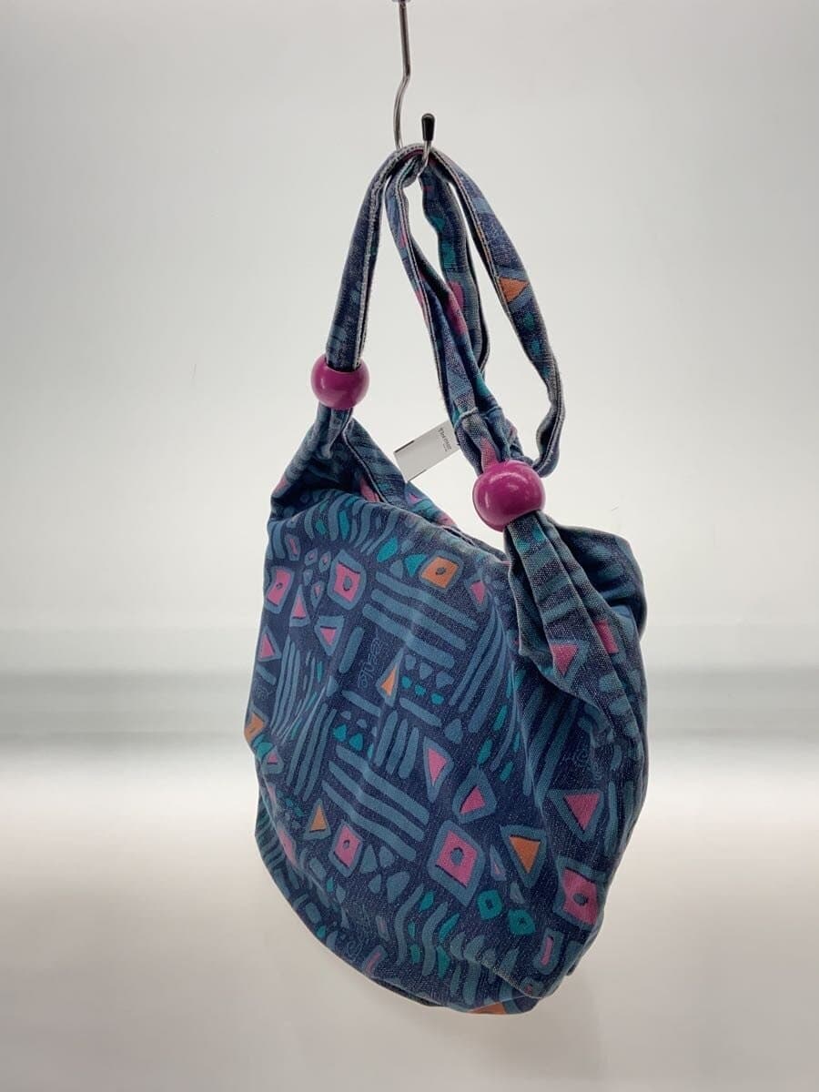 STUSSY shoulder bag cotton blue all-over pattern 2