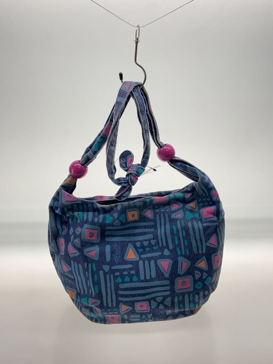 STUSSY shoulder bag cotton blue all-over pattern 3