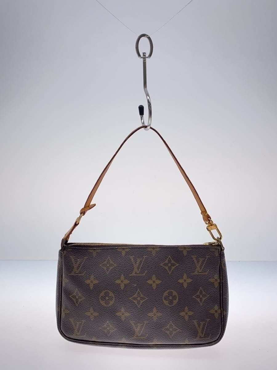 LOUIS VUITTON 1) Pochette Accessoires Monogram Canvas PVC BRW M51980 3