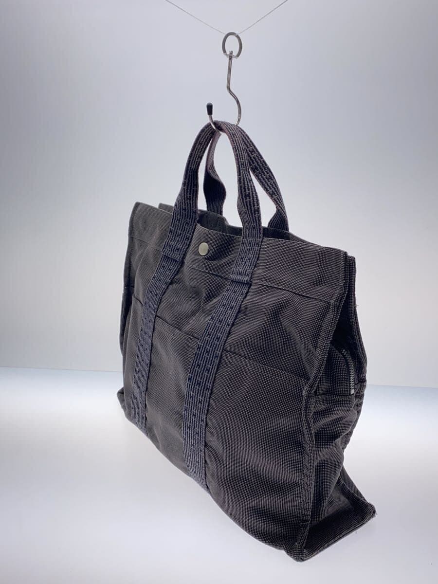 HERMES tote bag canvas GRY 2
