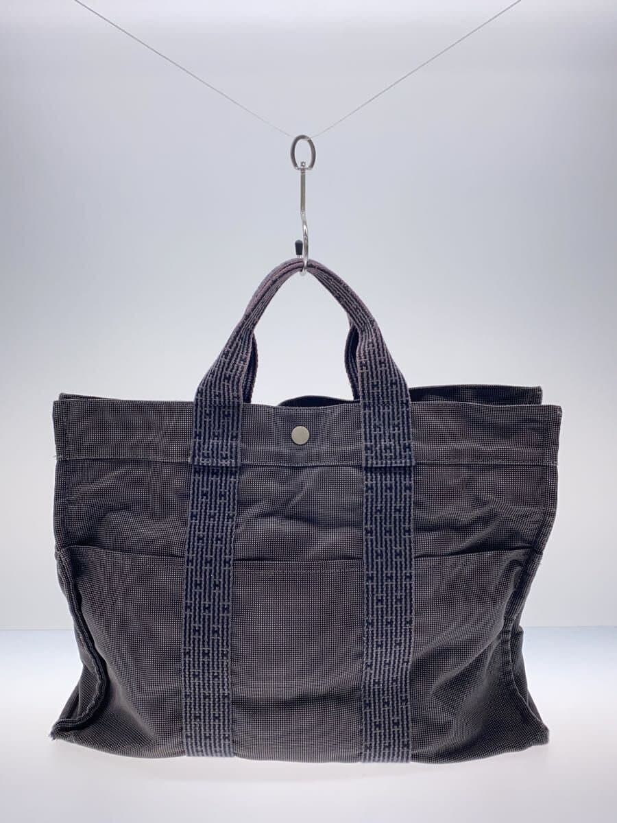 HERMES tote bag canvas GRY 3