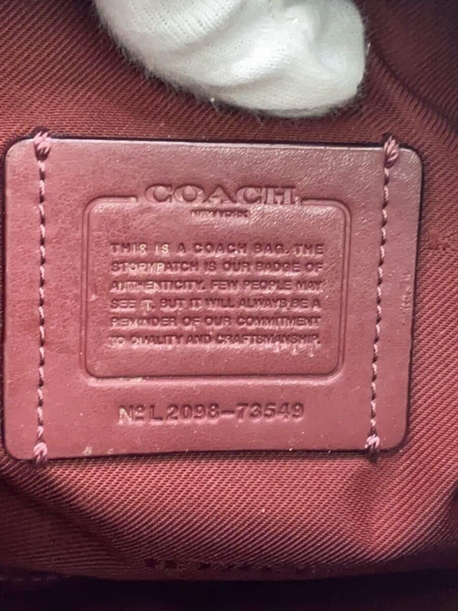 COACH Tote Bag Leather BRW 73549 5