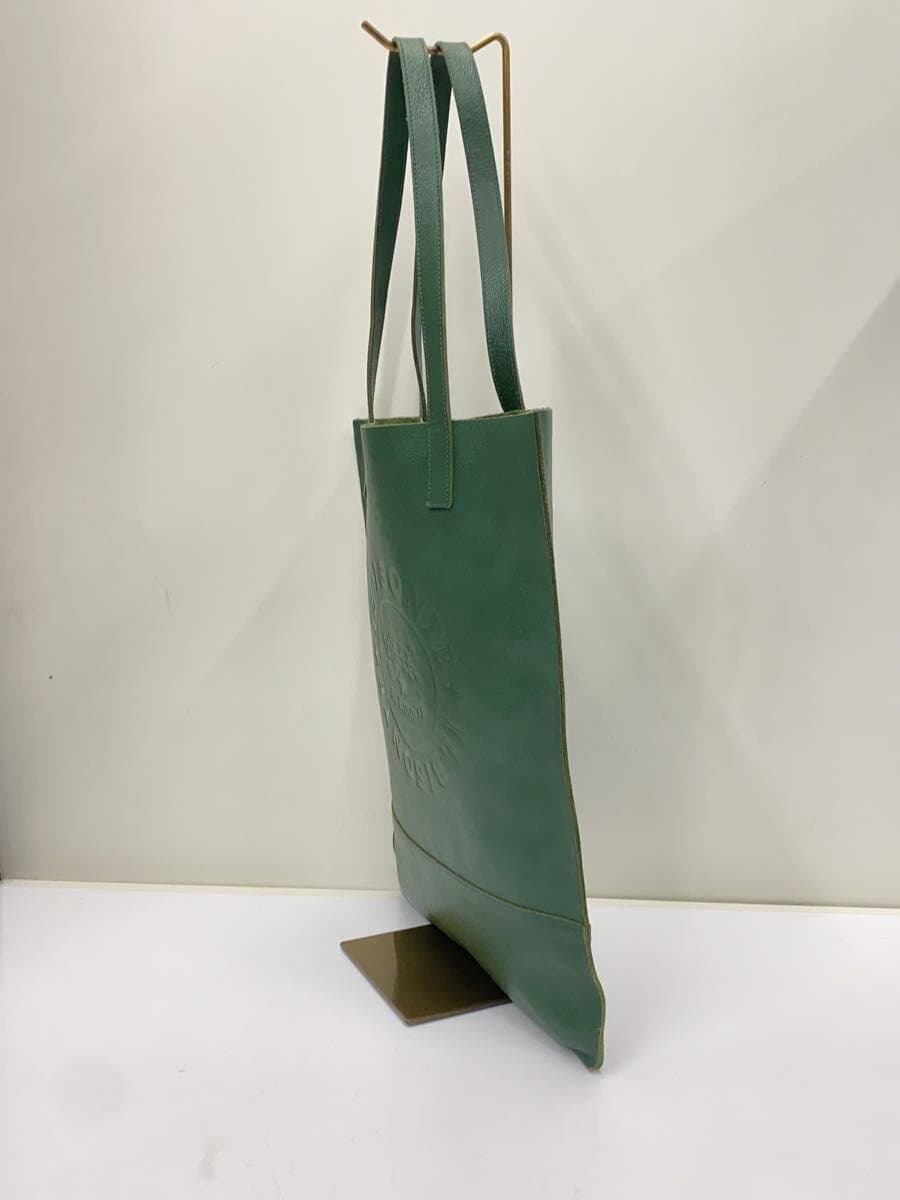 IL BISONTE Tote Bag Leather GRN Solid 2
