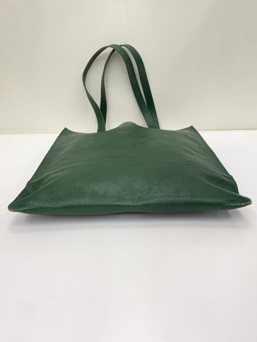 IL BISONTE Tote Bag Leather GRN Solid 4