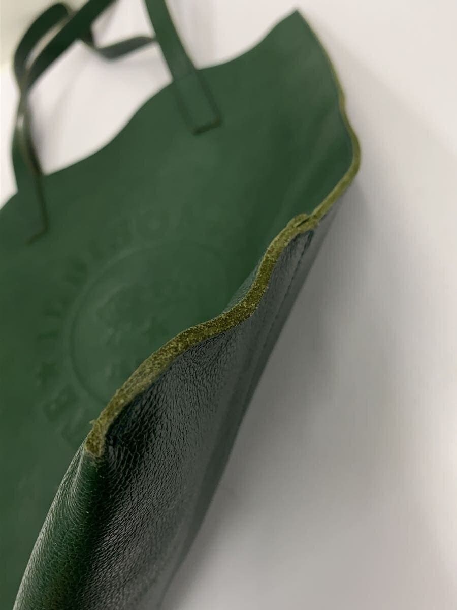 IL BISONTE Tote Bag Leather GRN Solid 8