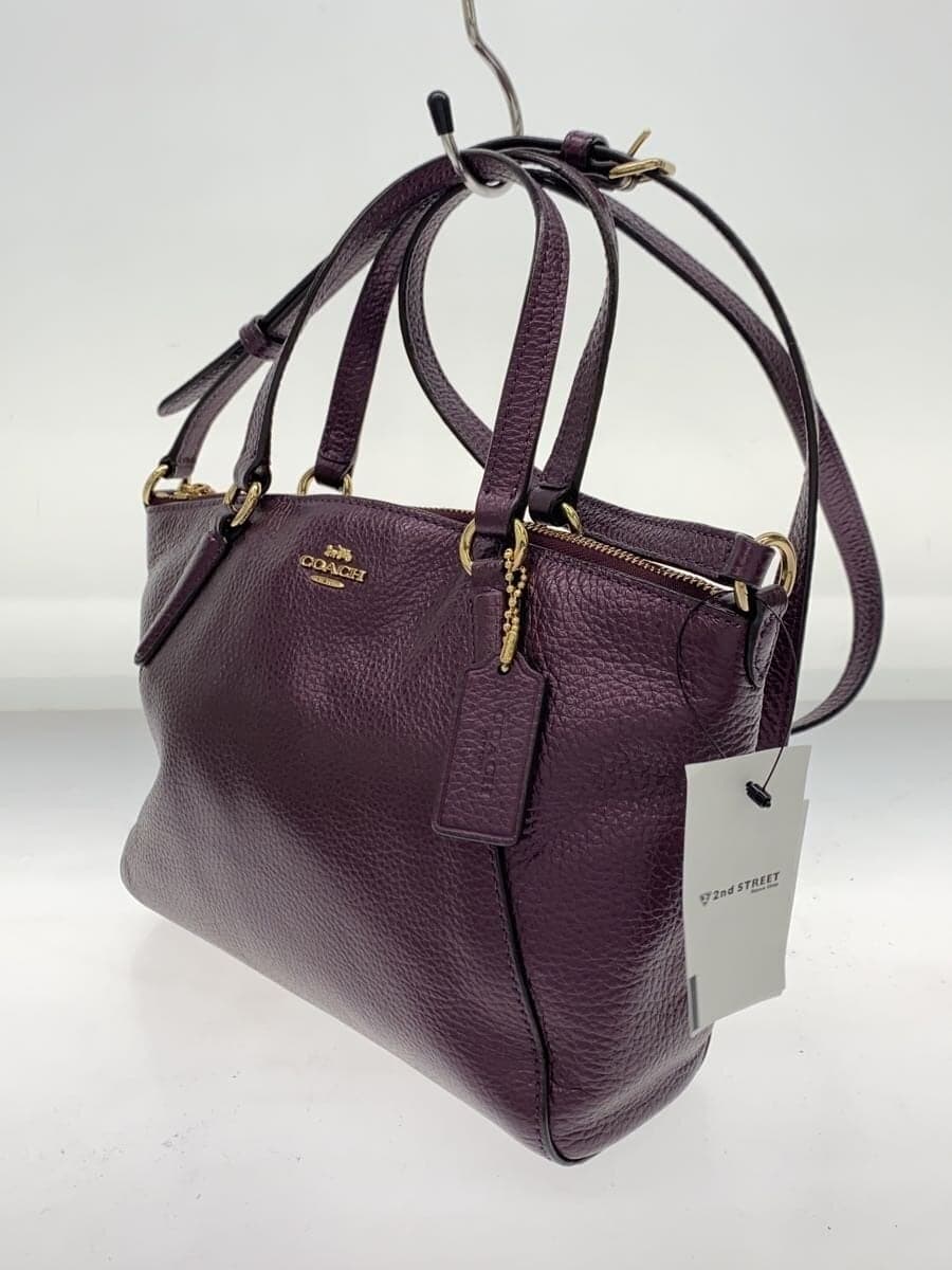 COACH Shoulder Bag Leather PUP f29639 2